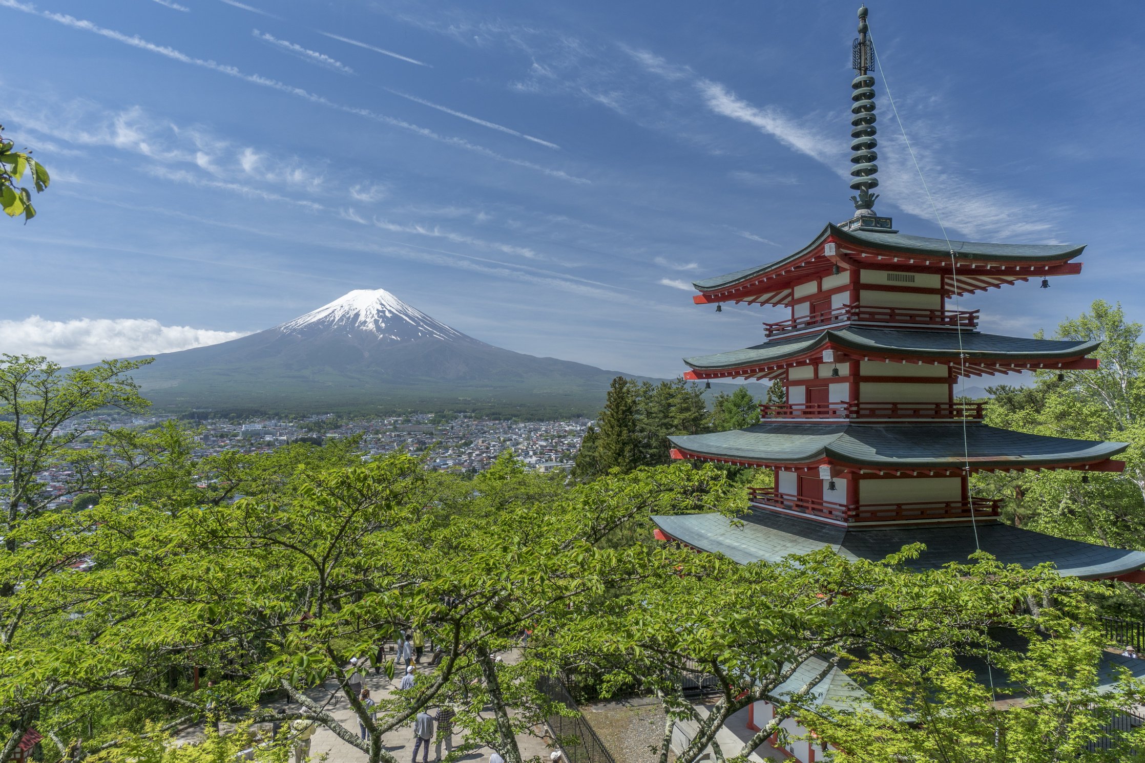 Pagoda in Near Fuji Mount, Japan